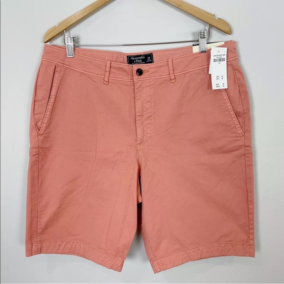 Abercrombie & Fitch Other - NWT Abercrombie & Fitch Coral Pink Classic Fit Chino Shorts Men’s (34)